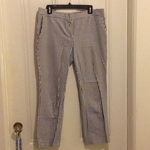 J Crew Cotton Seersucker Pant